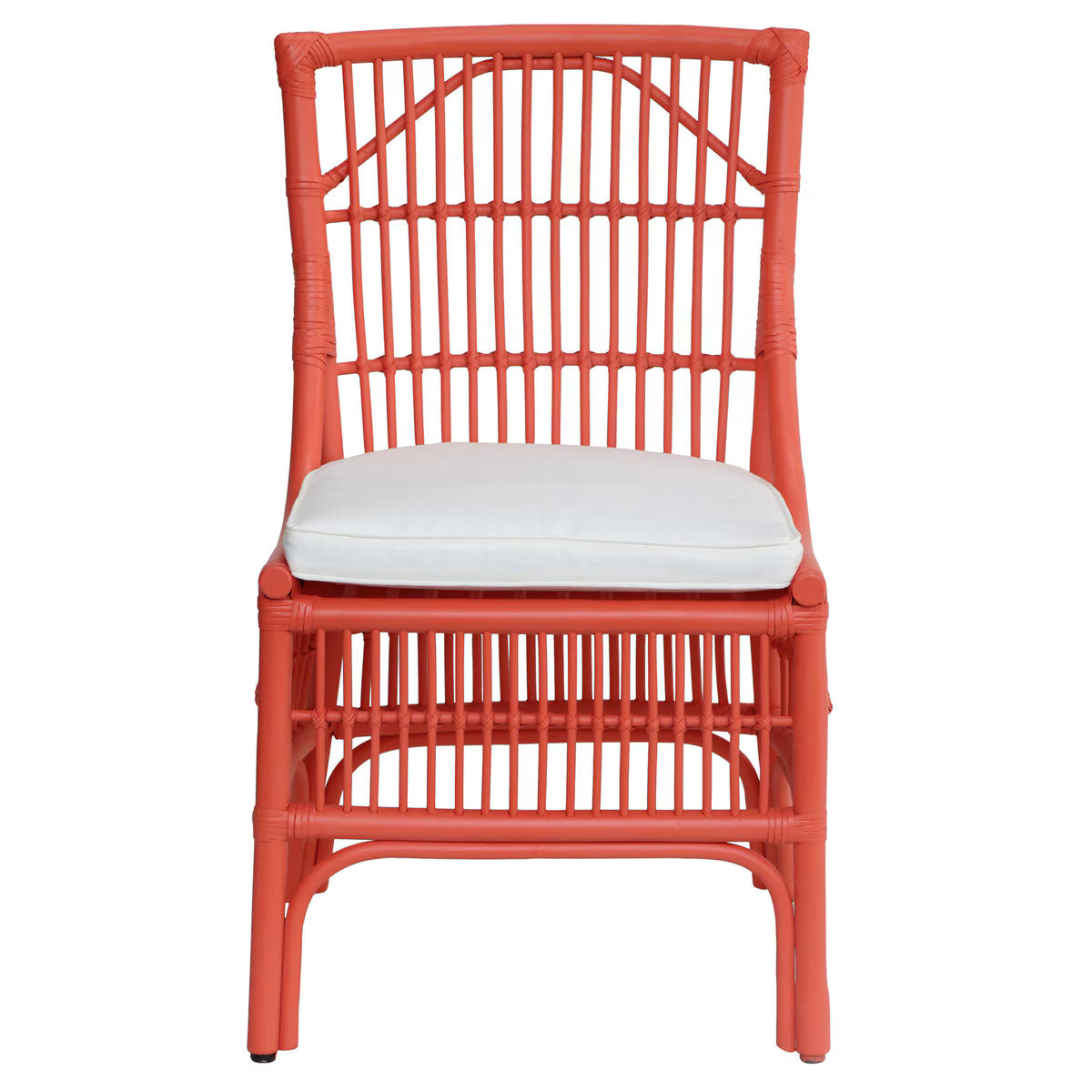 Winston II Rattan Dining Chair, Coral