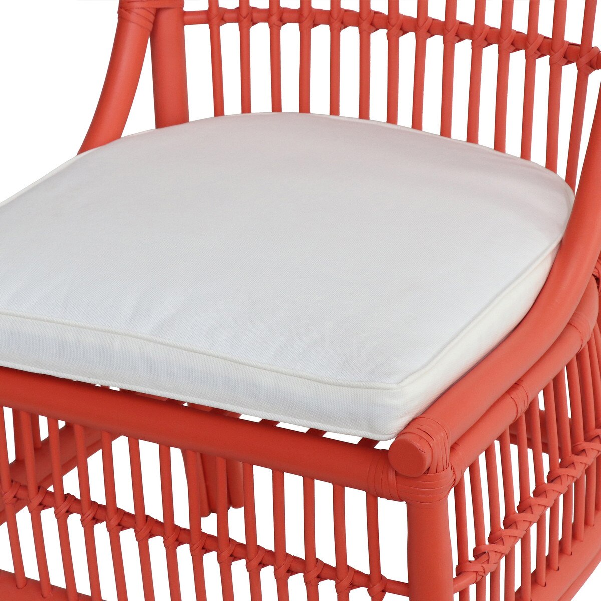 Winston II Rattan Dining Chair, Coral