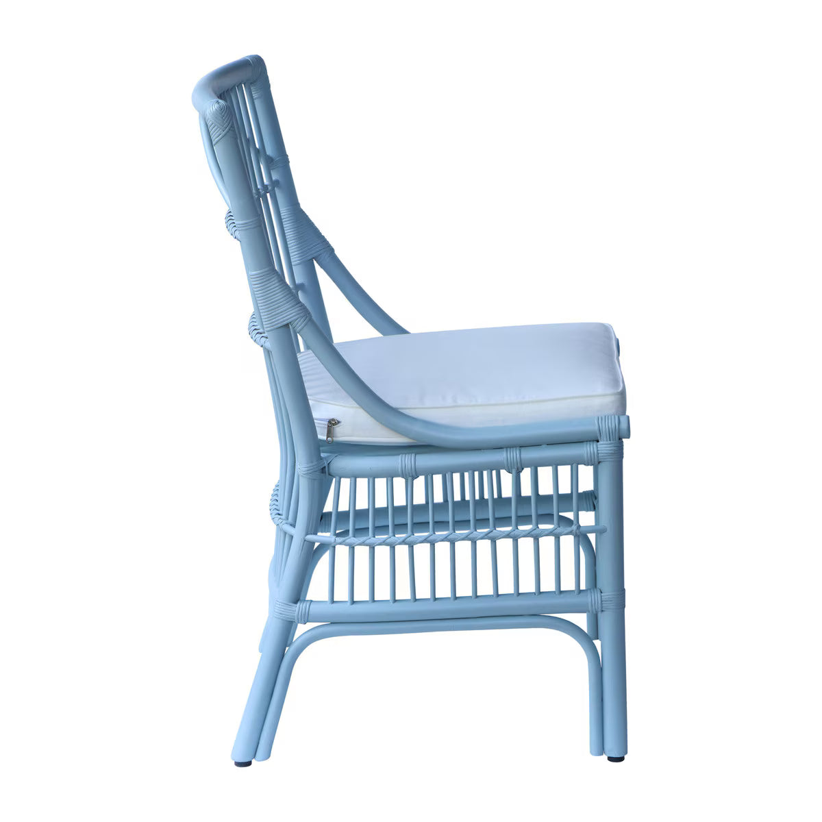 Winston II Rattan Dining Chair, Blue