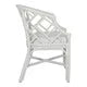 Hampton Chippendale Barrel Chair White