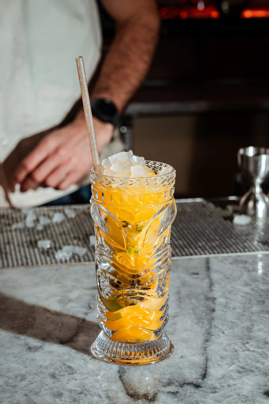 Bora Bora Tiki Glass
