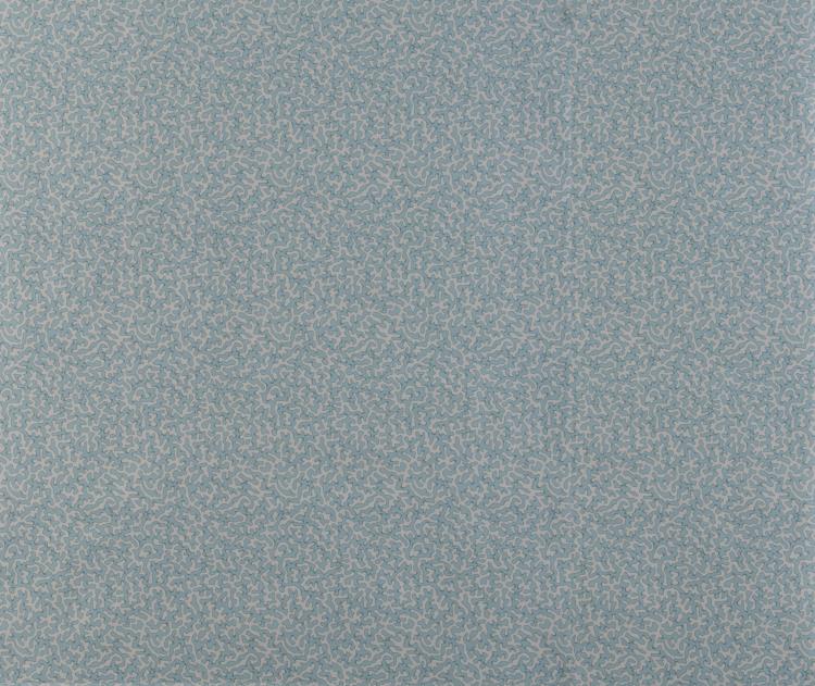 Blue Coral Print Pillow