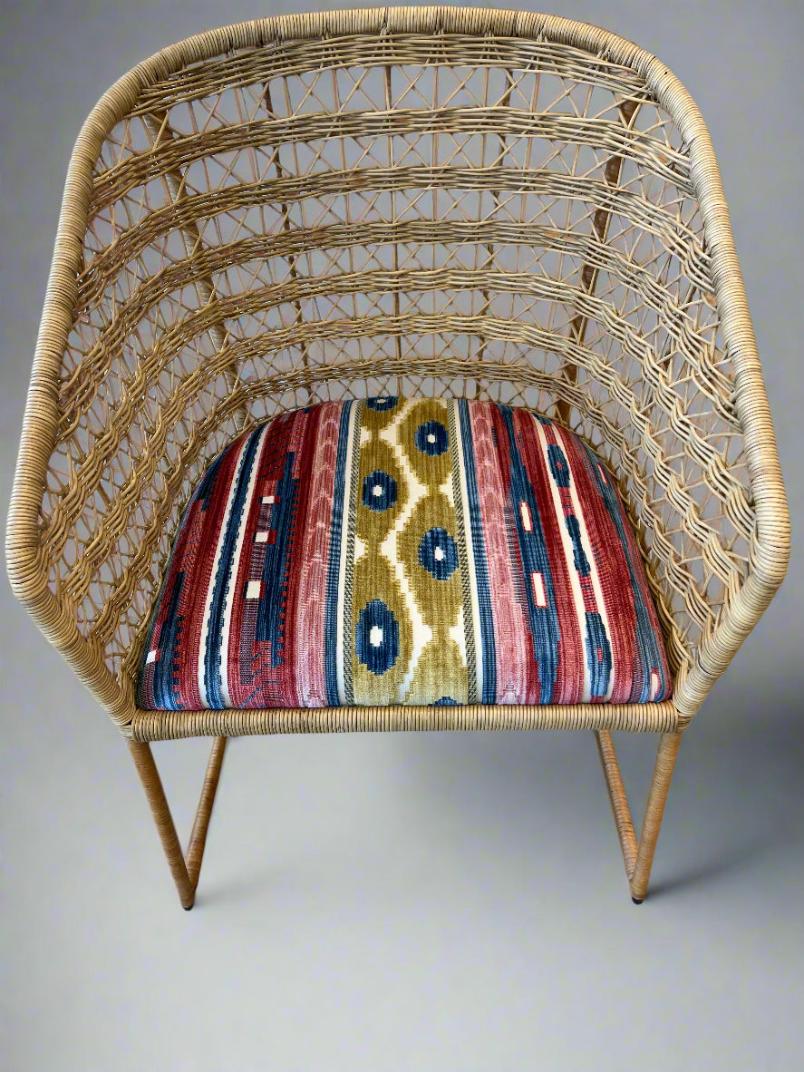 Lambert Dining Chair with Custom Lee Jofa Upholstery