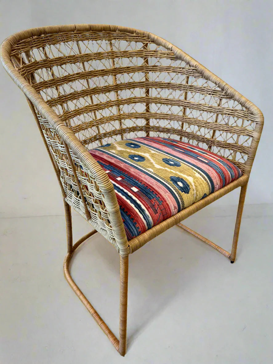 Lambert Dining Chair with Custom Lee Jofa Upholstery