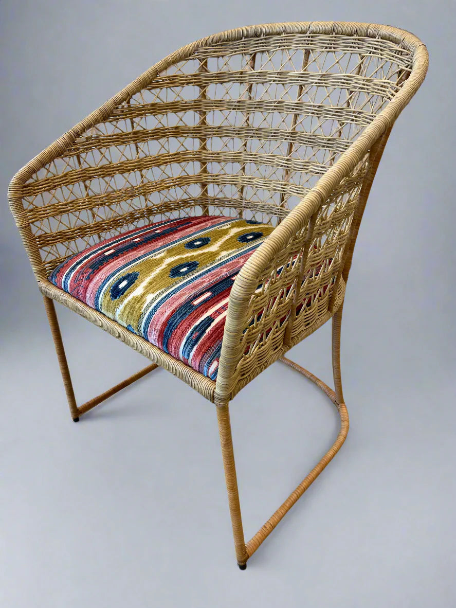 Lambert Dining Chair with Custom Lee Jofa Upholstery