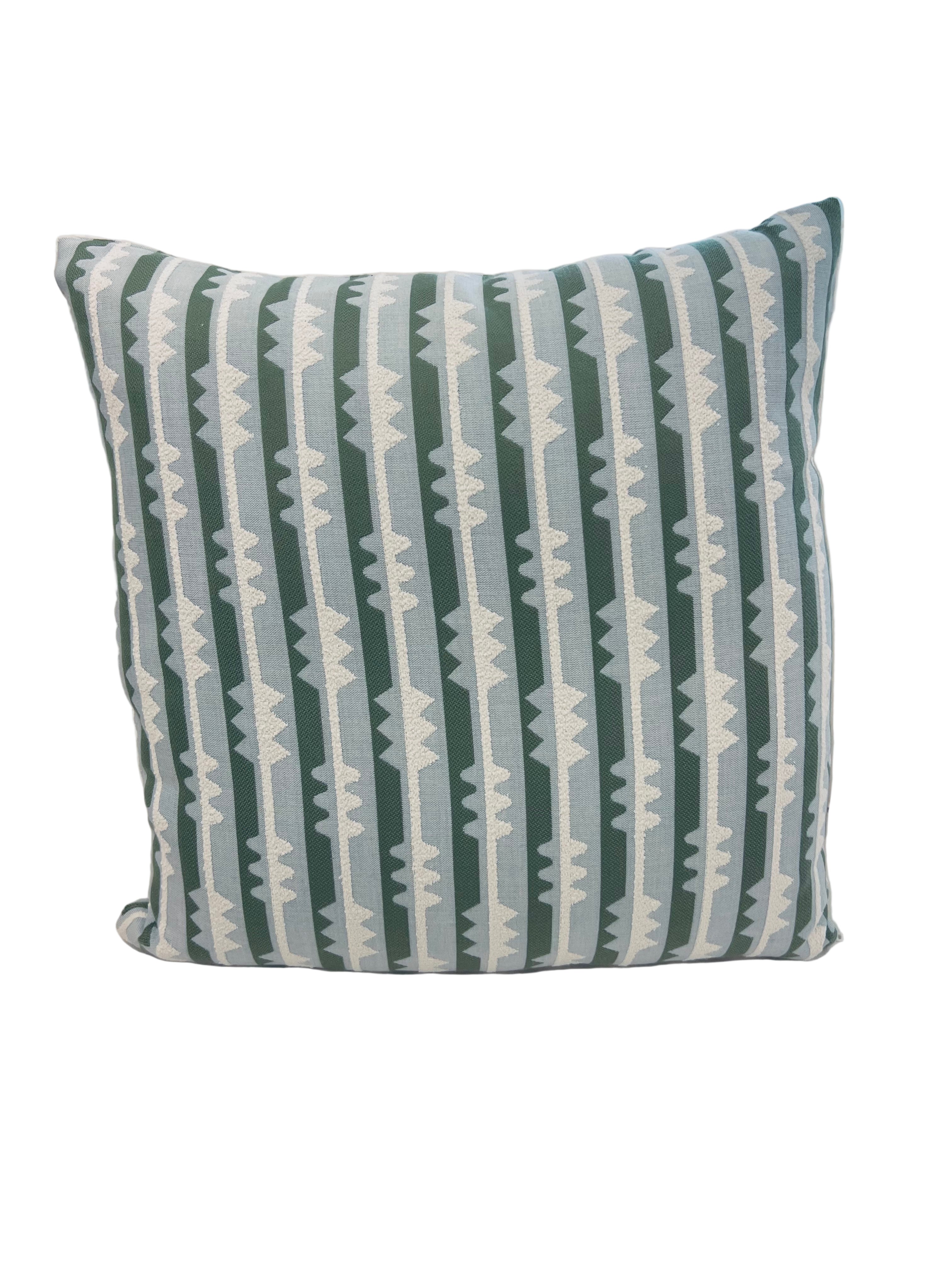 Spindle Stripe Spring 20 x 20 Outdoor Pillow