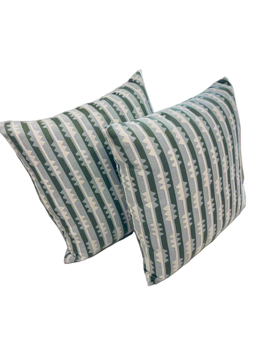 Spindle Stripe Spring 20 x 20 Outdoor Pillow