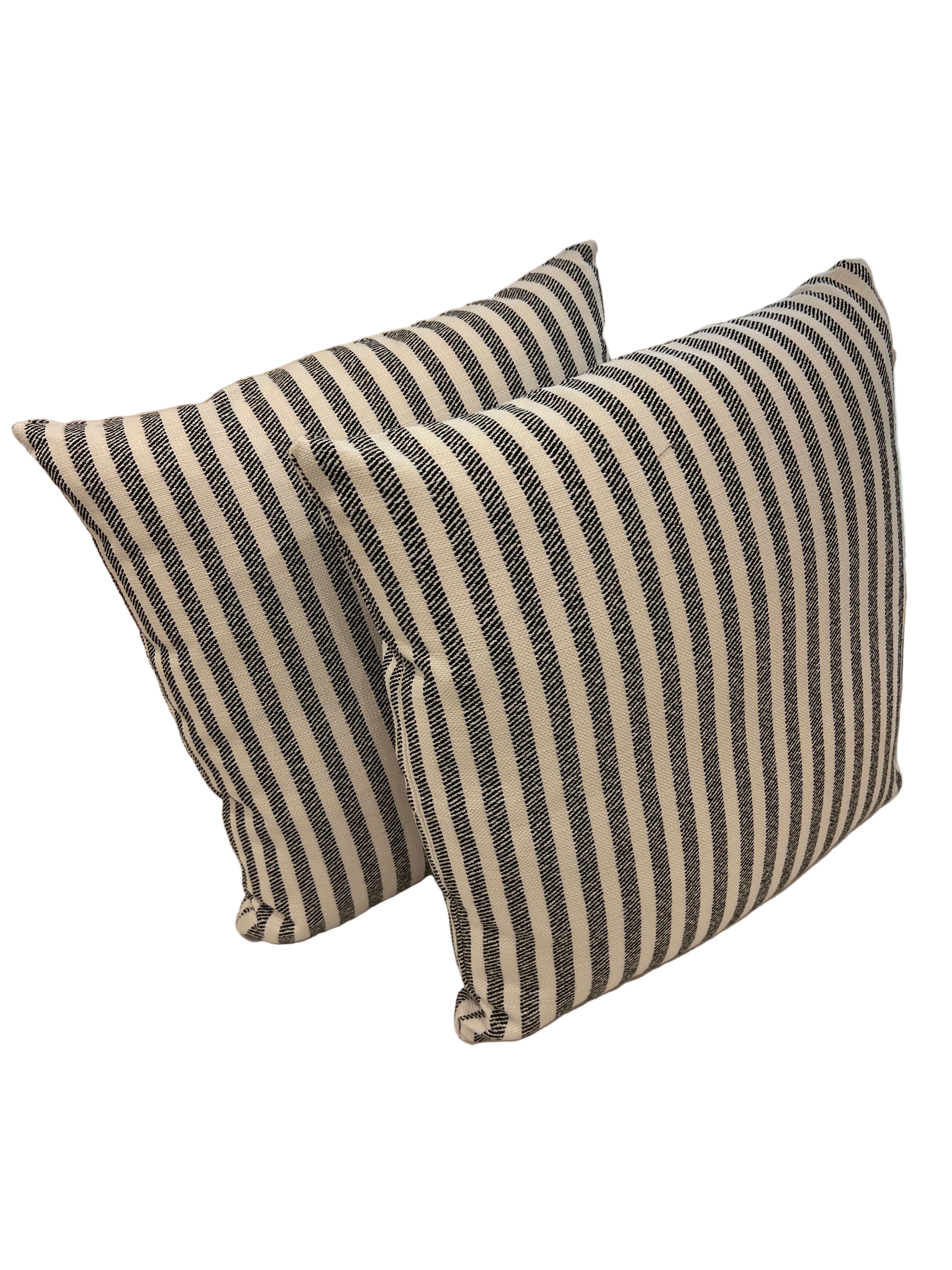 Ely Ticking Classic 20 x 20 Outdoor Pillow