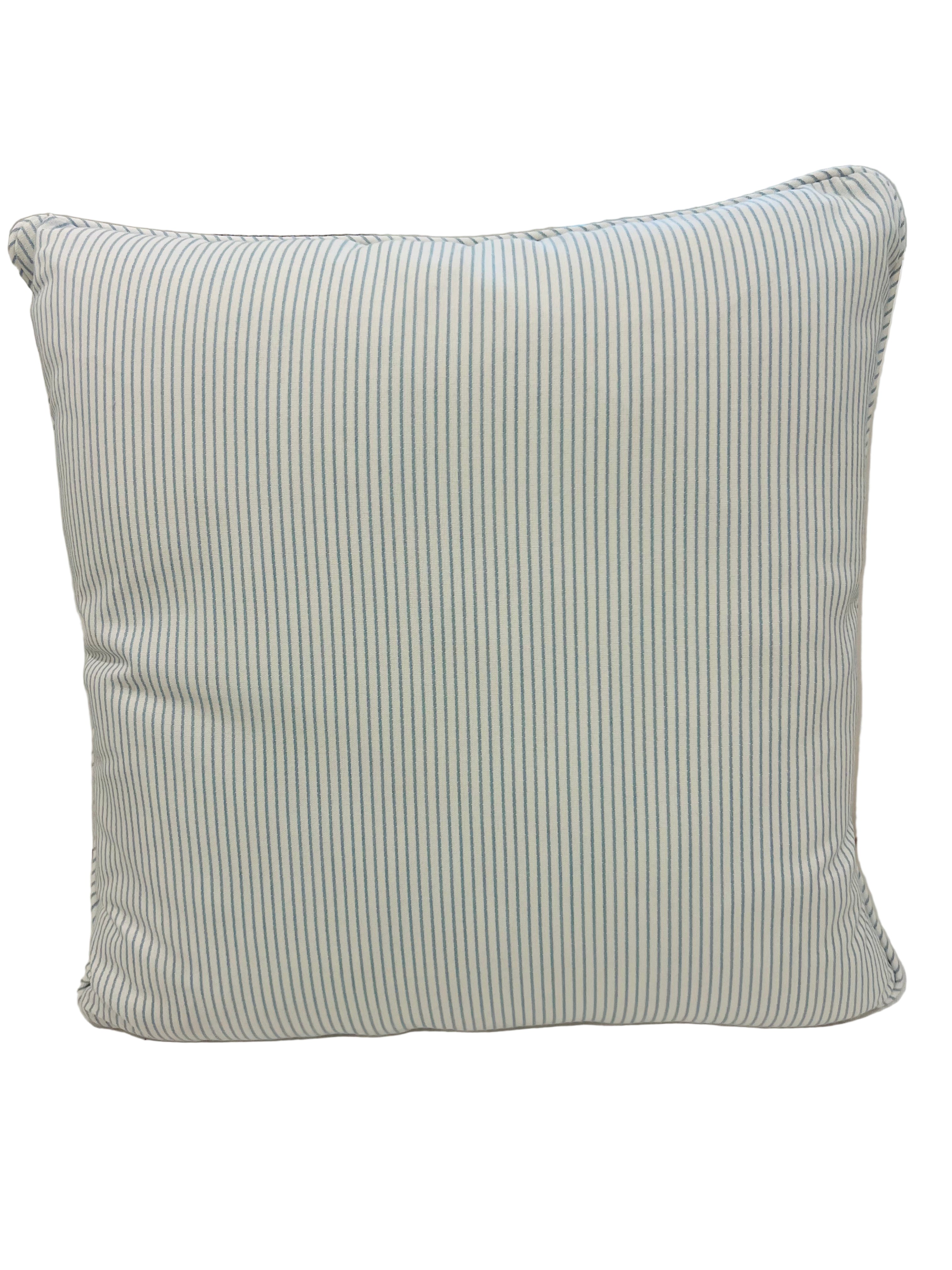 Pinstripe Sky 22 x 22 Outdoor Pillow
