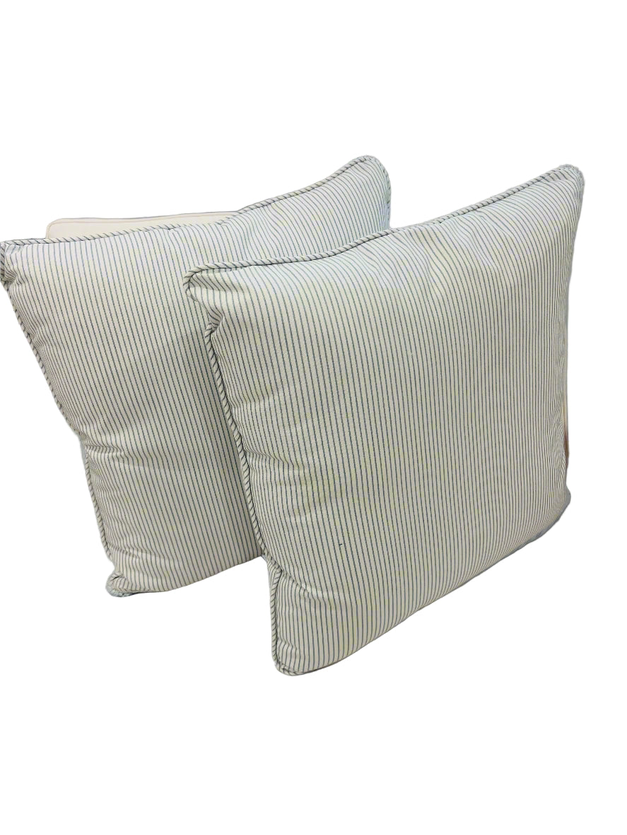 Pinstripe Sky 22 x 22 Outdoor Pillow