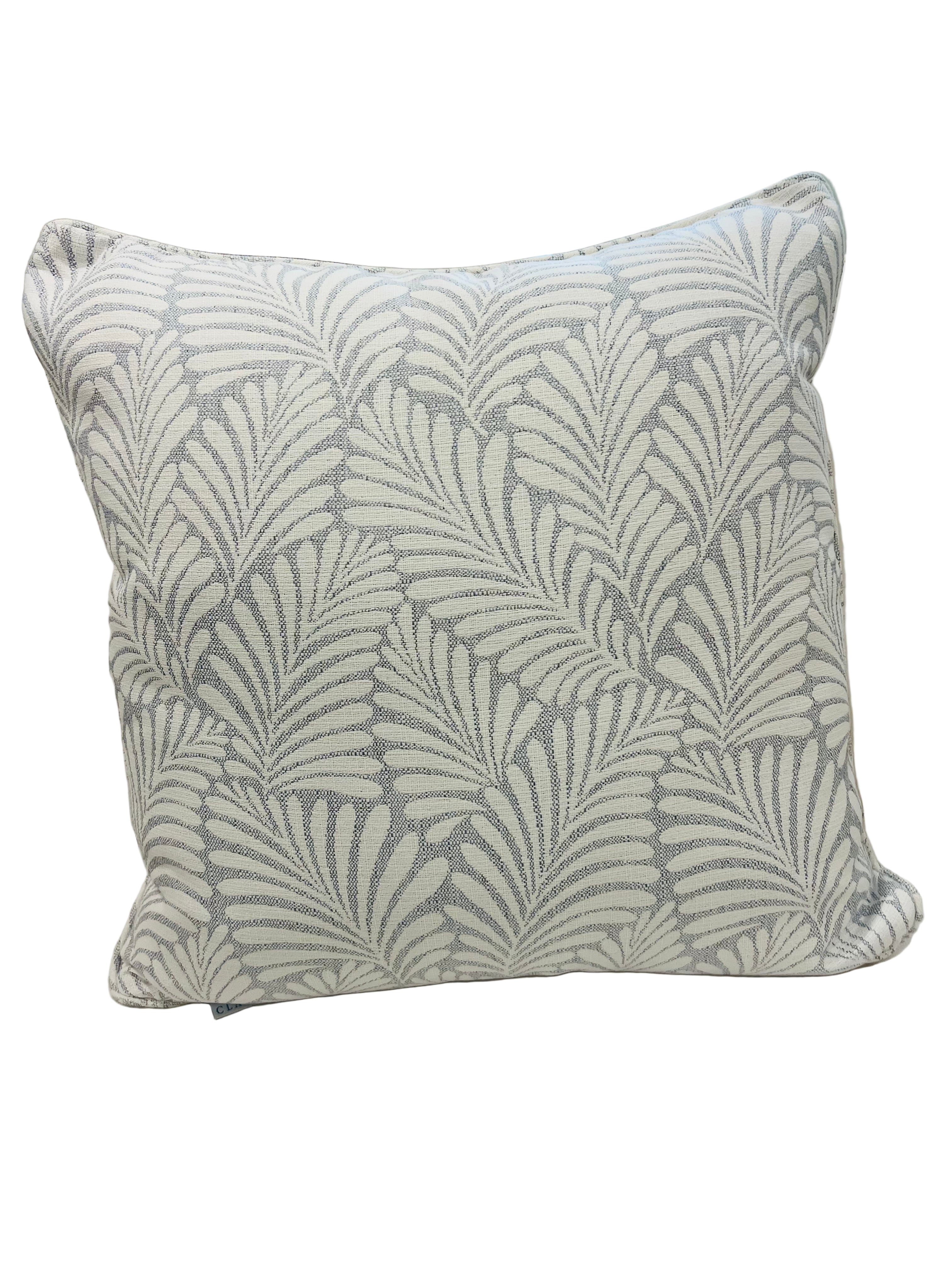 Frond Chambray 22 x 22 Outdoor Pillow