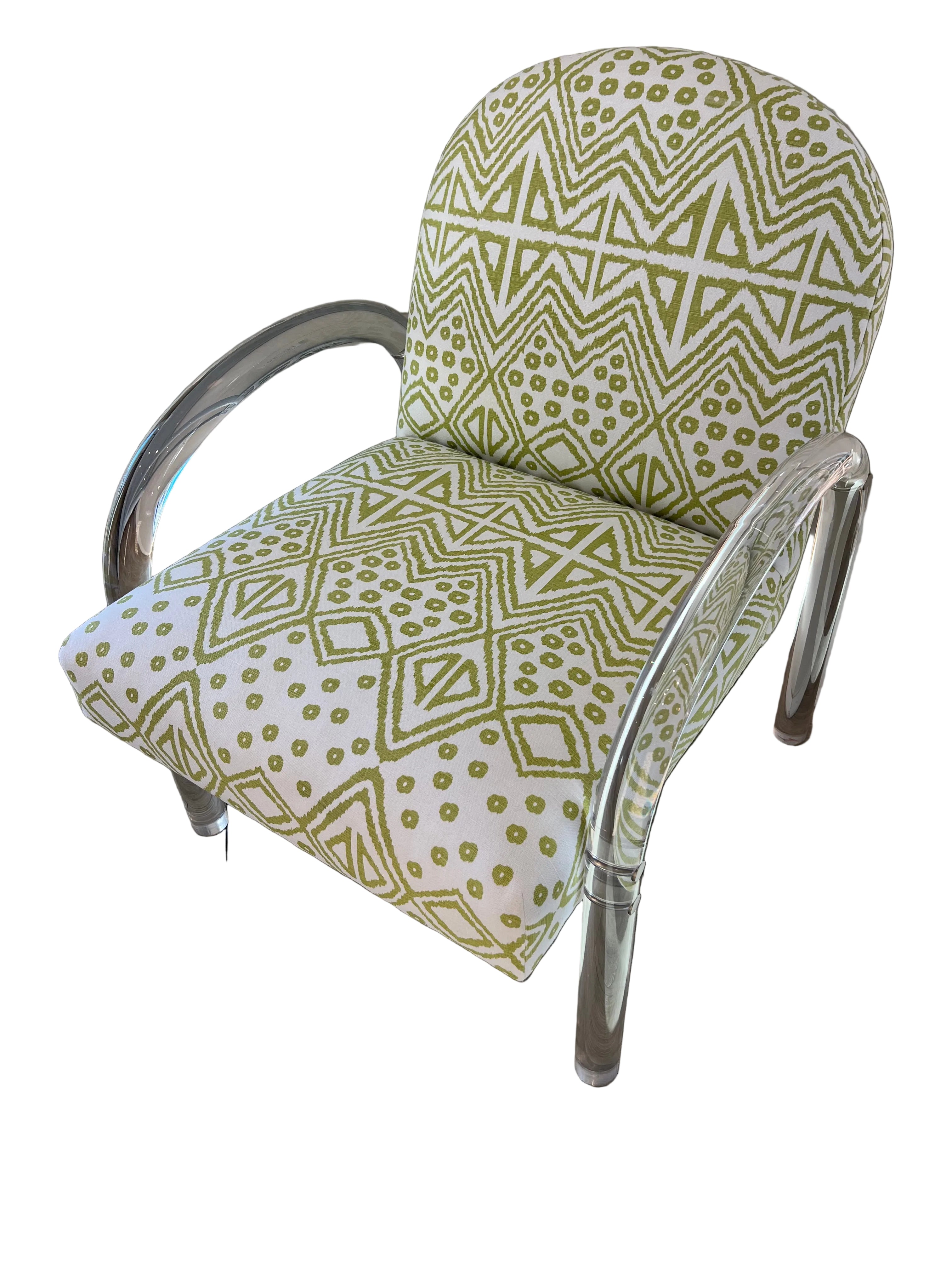 Elva Acrylic Arm Chair