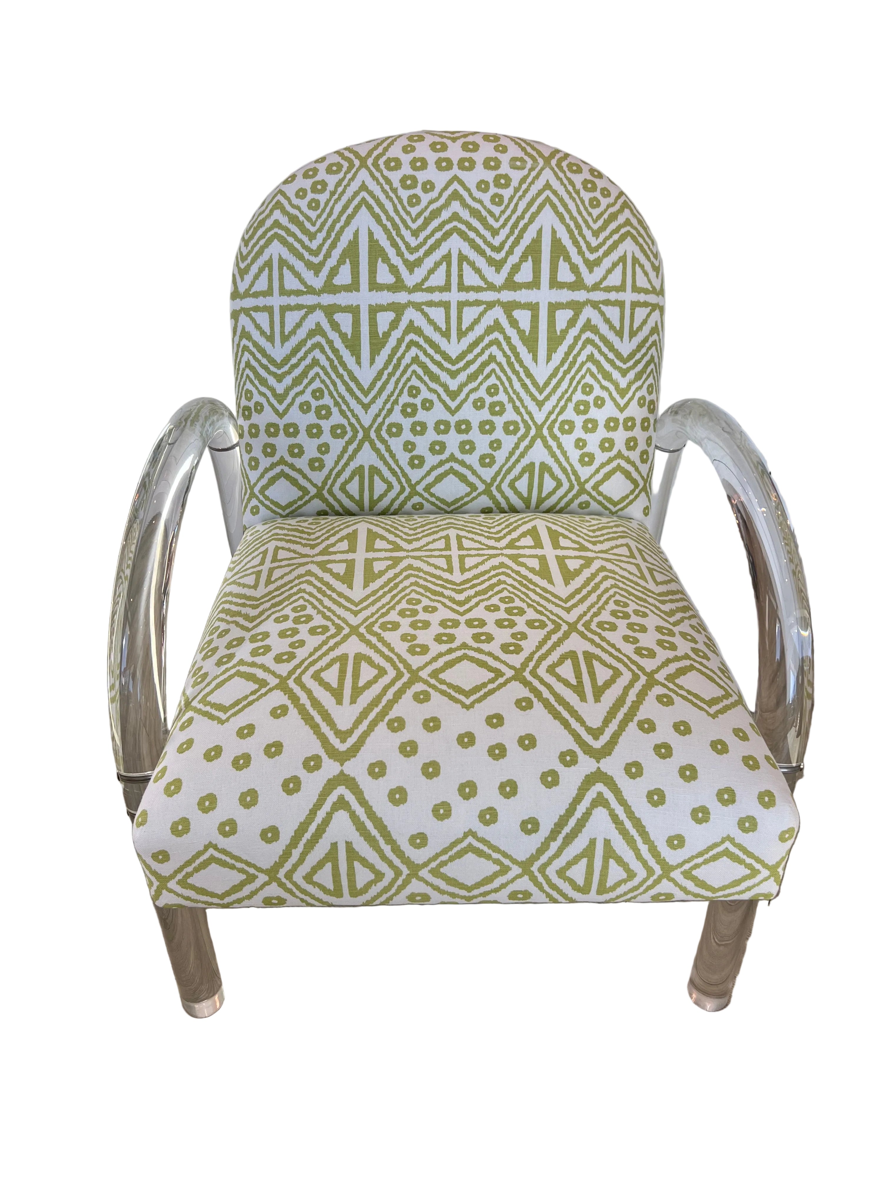 Elva Acrylic Arm Chair