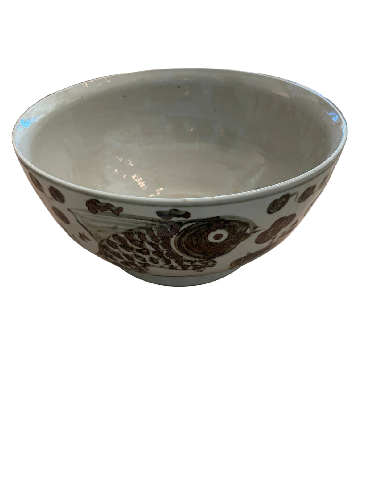Brown & White Center Bowl