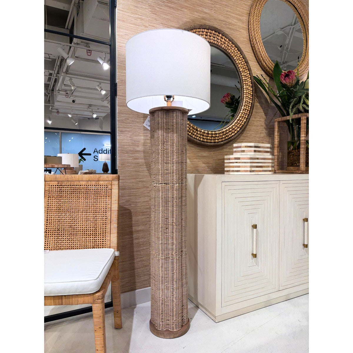 Iris Rattan Floor Lamp
