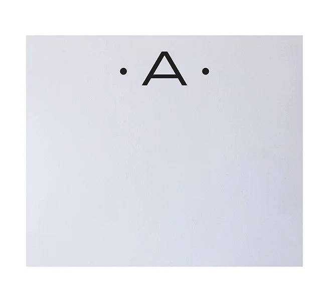Note Pad With Large Initials