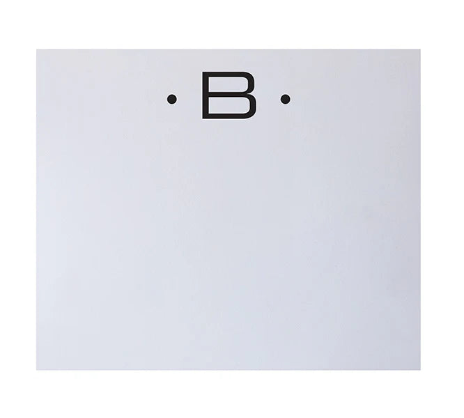 Note Pad With Large Initials