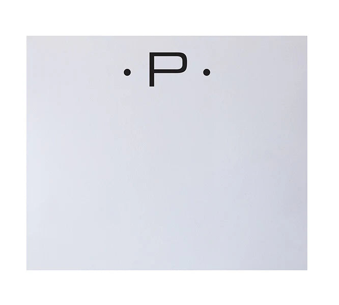 Note Pad With Large Initials