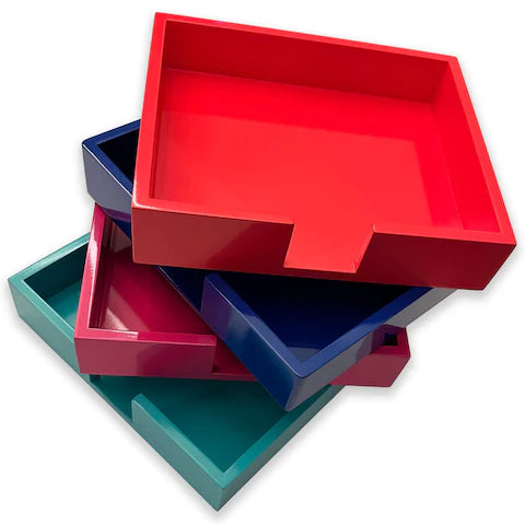 Large Lacquer Notepad Tray