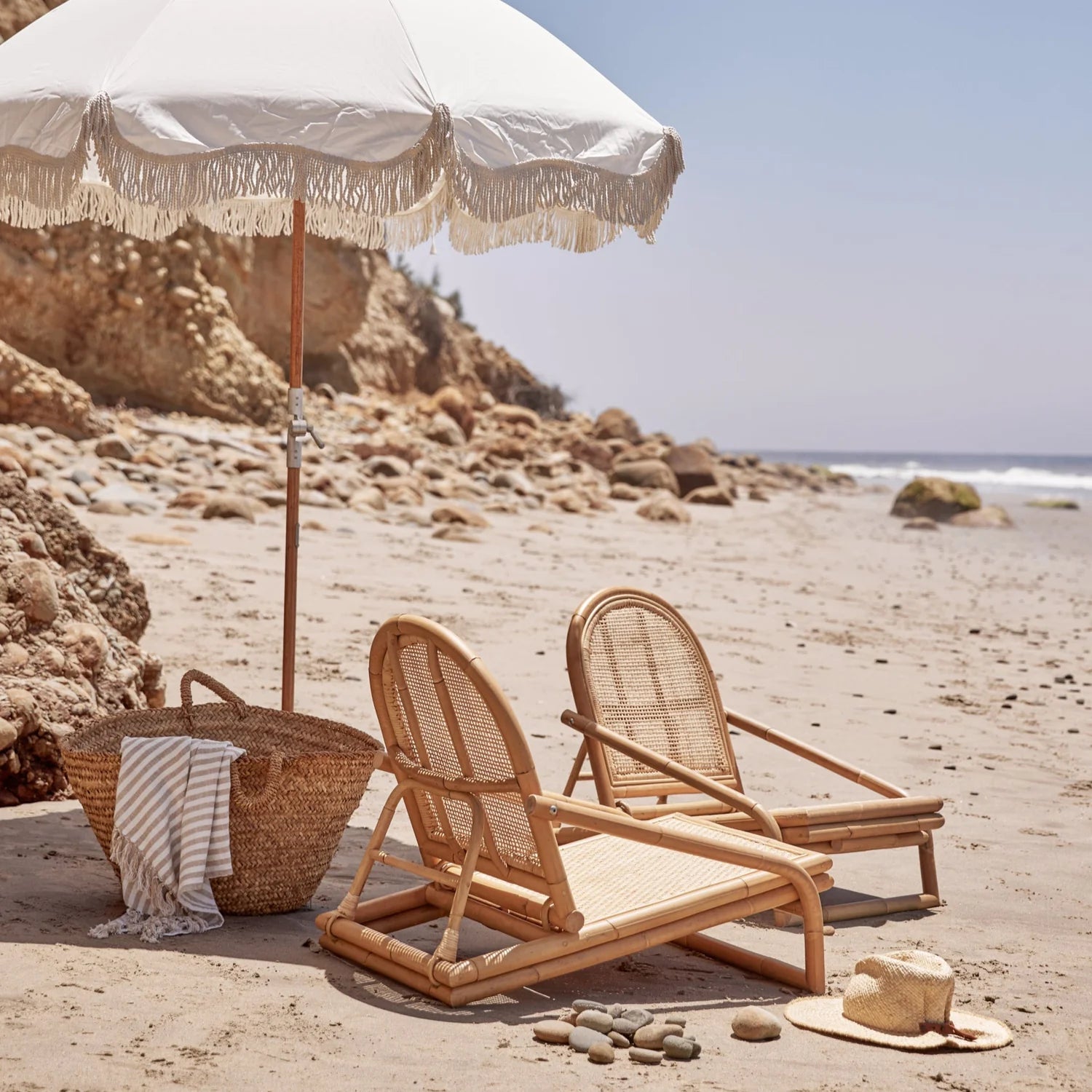 Montauk Folding Rattan Chair