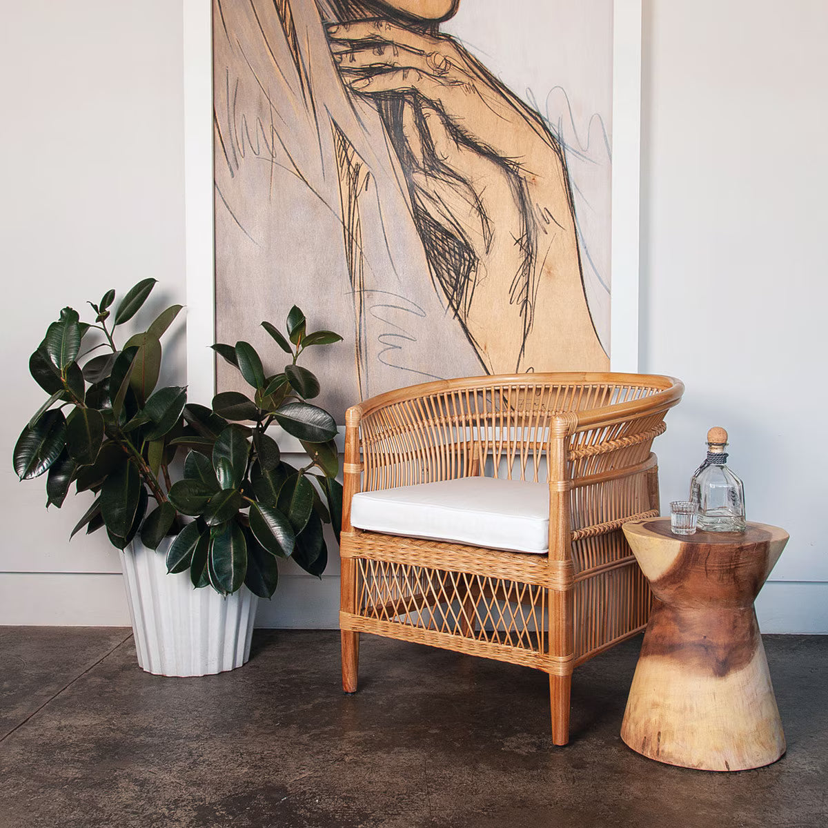 Maia Rattan Occasional Chair