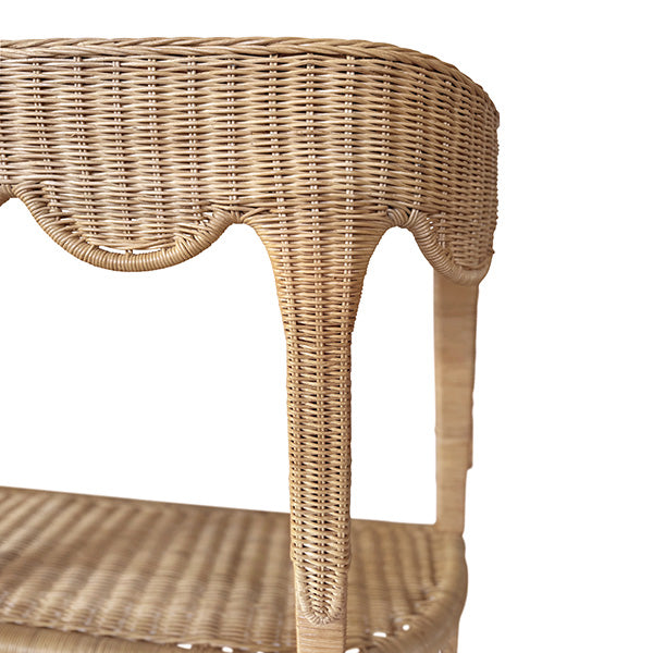 Paloma Rattan Demilune Table