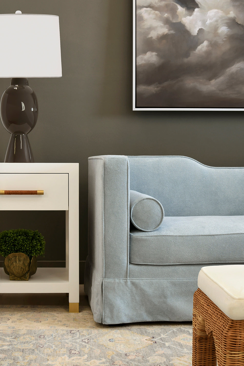 Pelham White Side Table