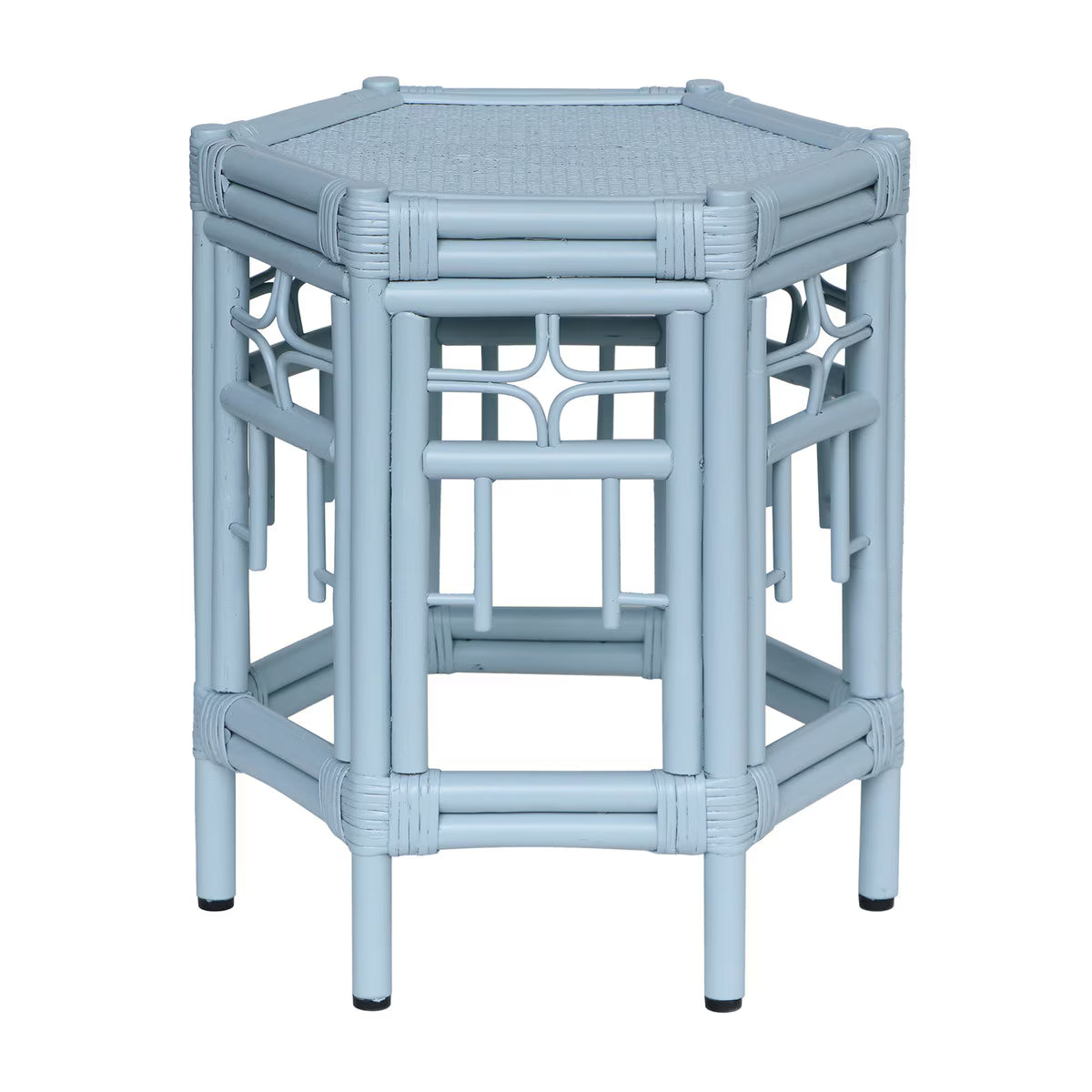 Wren Chippendale Side Table Blue
