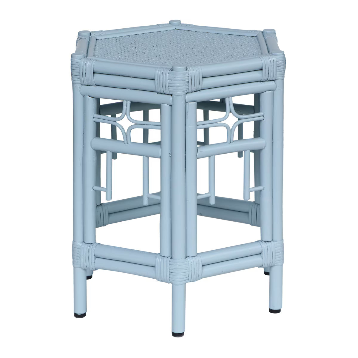 Wren Chippendale Side Table Blue