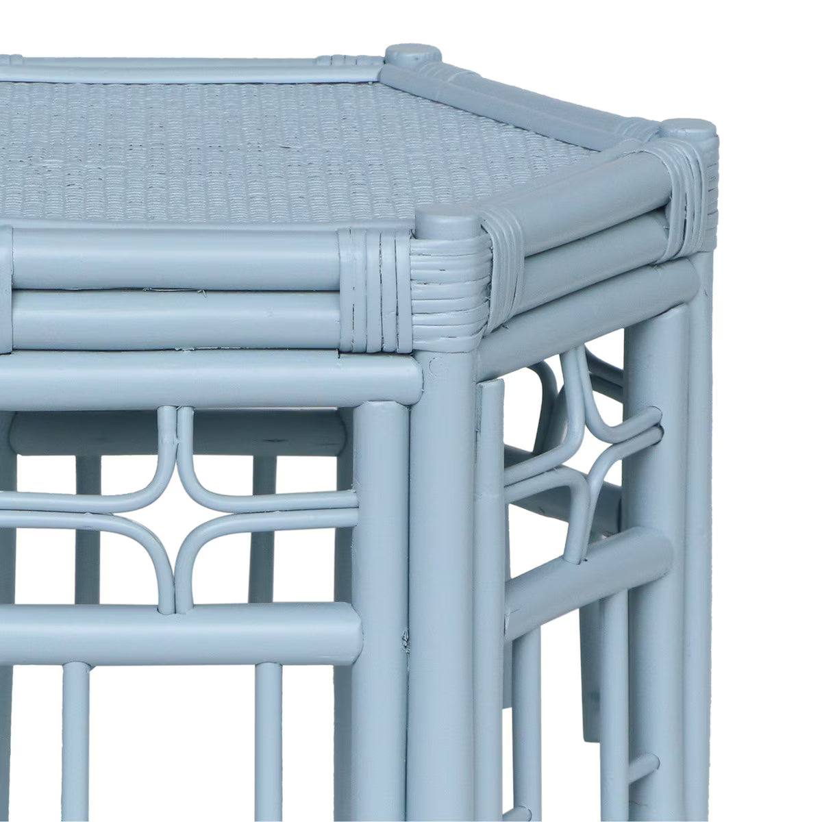 Wren Chippendale Side Table Blue