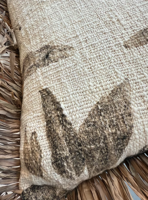 Leaf Print Pillow 20"
