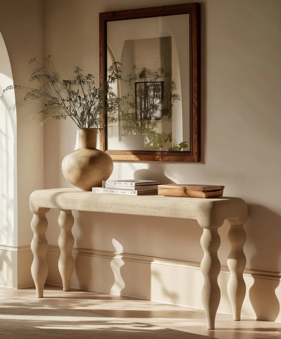 Vicky Woven Seagrass Console Table