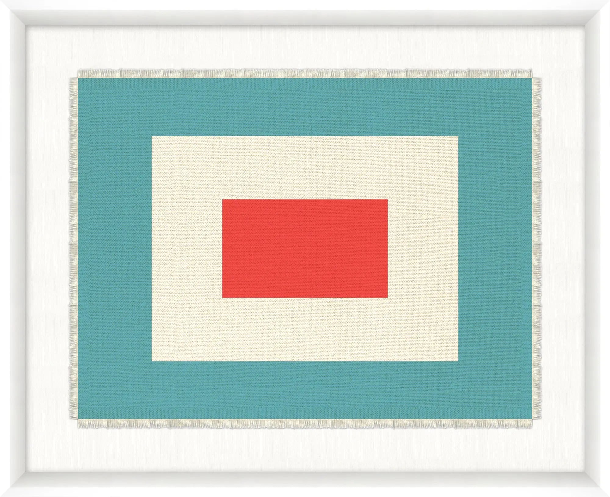 Framed Nautical Flag Textiles