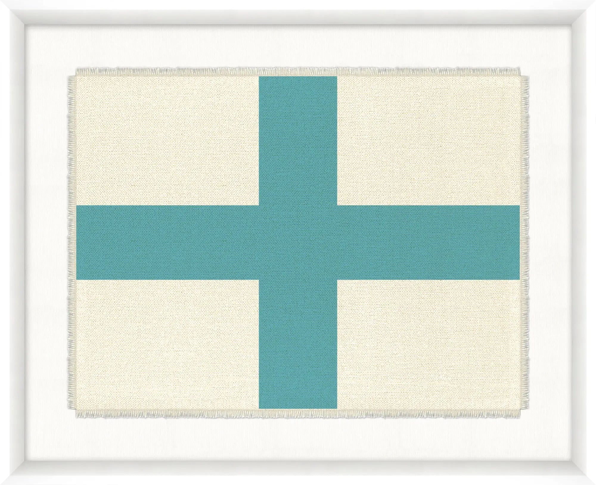 Framed Nautical Flag Textiles