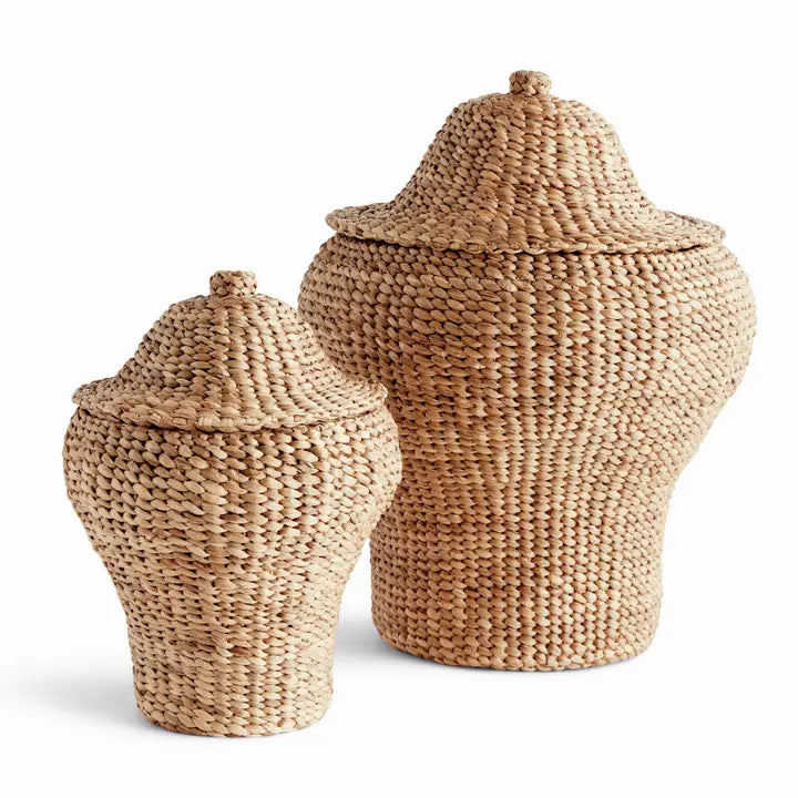 Water Hyacinth Ginger Jars
