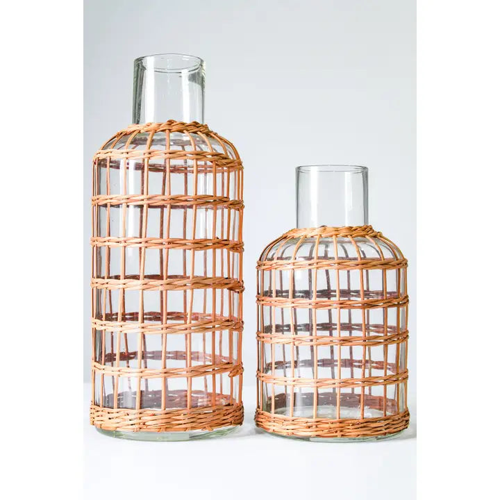 Rattan Vases