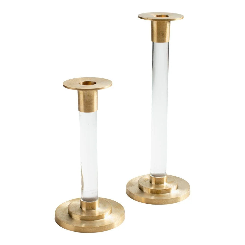 Brass and Resin Candlesticks