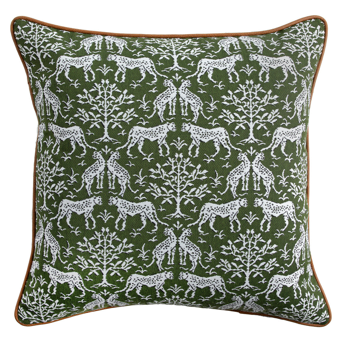 Funky Cheetah Ivy 22 x 22 Outdoor Pillow