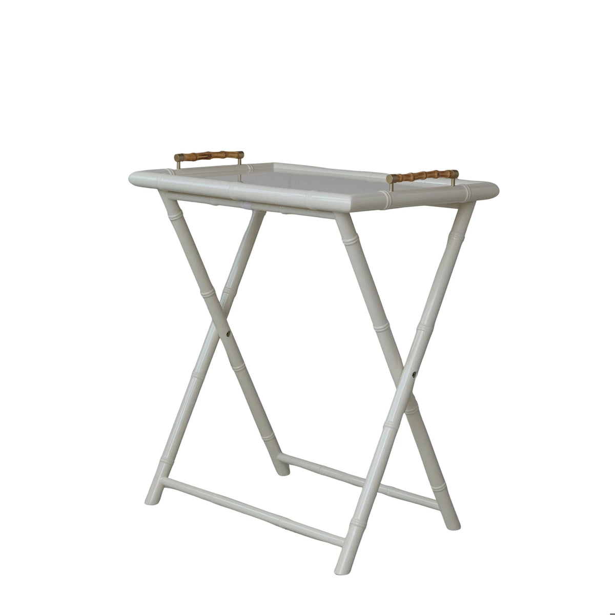 White Folding Tray Table