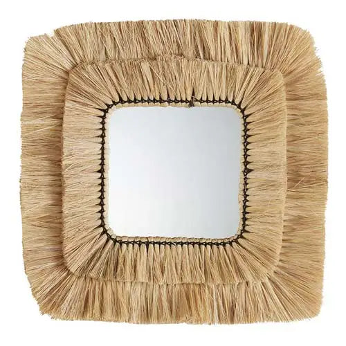 Square Seagrass Mirrors
