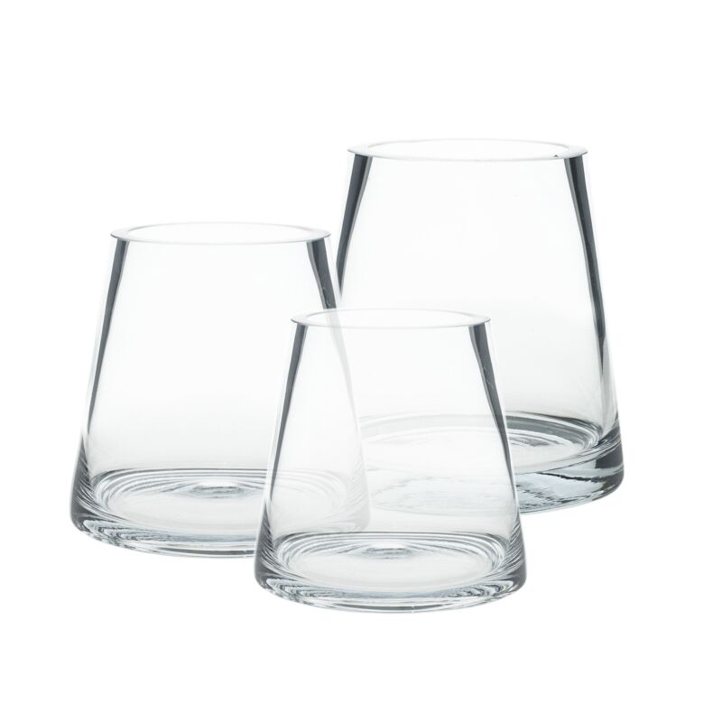 Fat Pyramid Vases