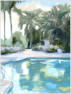 Miami Palm and Pool Prints